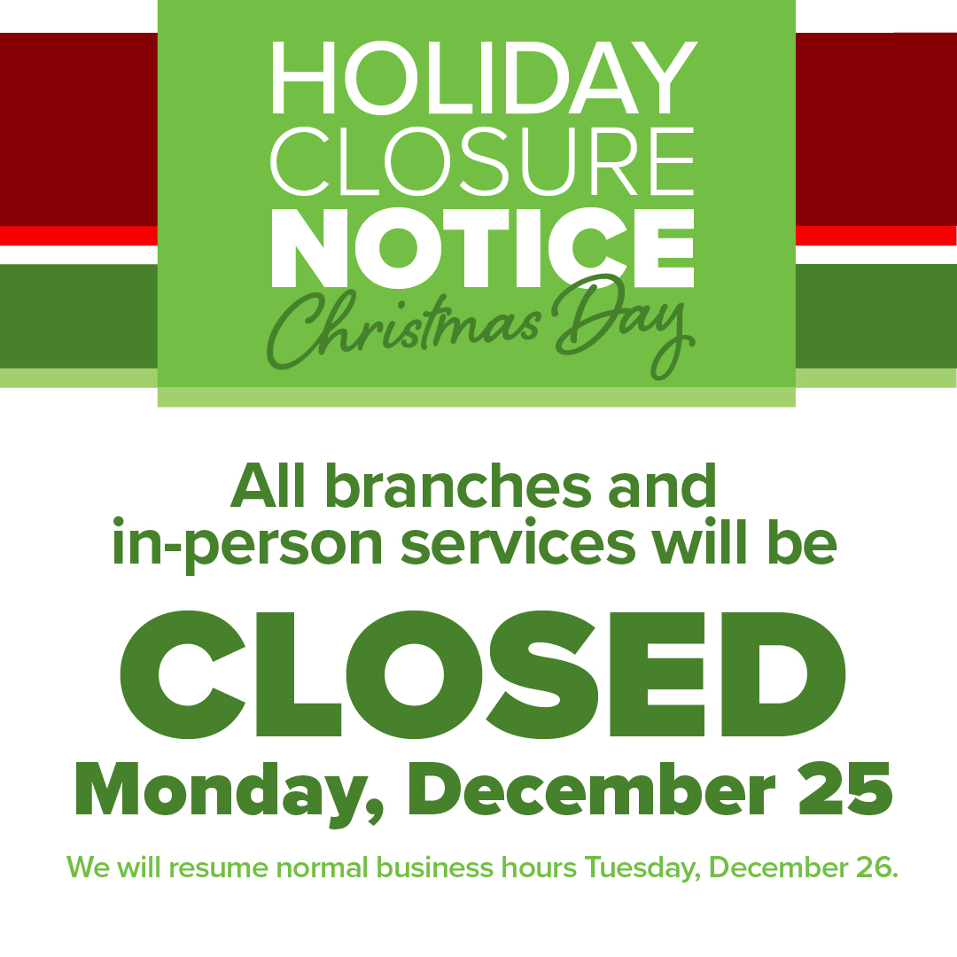 Christmas Day Closure