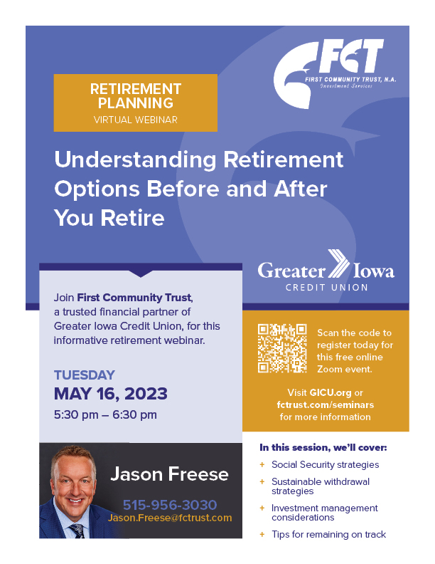 Retirement Planning Webinar - Greater Iowa Credit Union