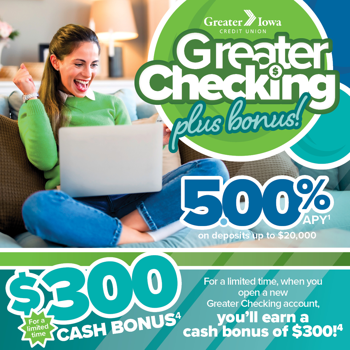 Greater checking