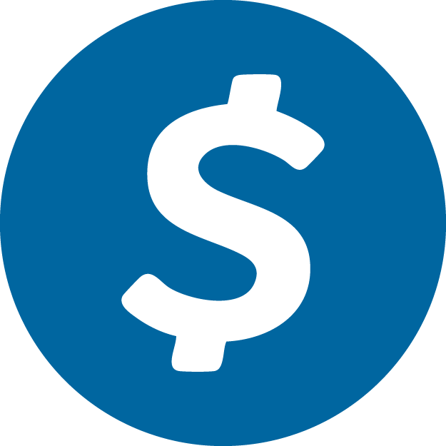 An icon the CashApp logo in a blue circle.
